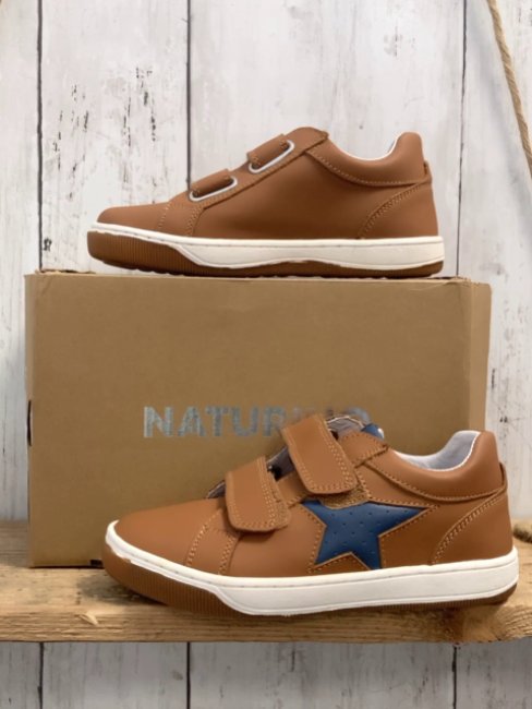 neu Naturino  Schuhe  Gr. 28  mocca weiße Sohle Klettverschlüsse 