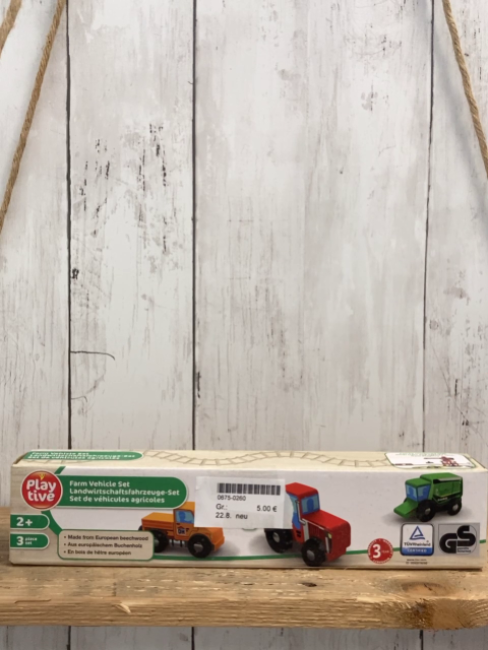 neu  Holzspielzeug  Landwirtschaftsfahrzeuge-Set 