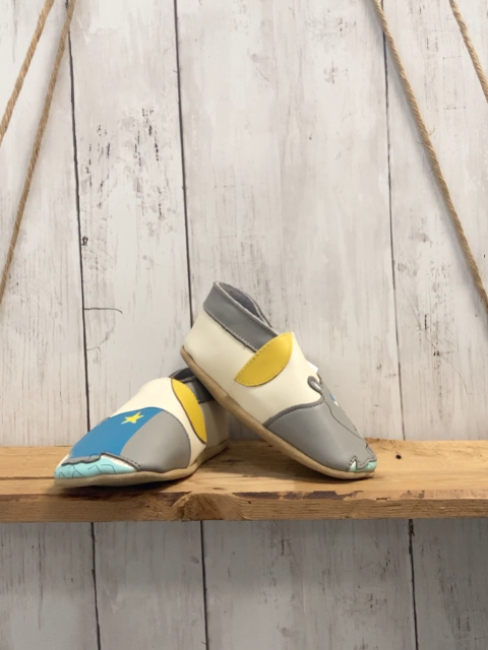 neu Lait et Miel  Hausschuhe  Gr. 25  weiß grauer Gund Nilpger 