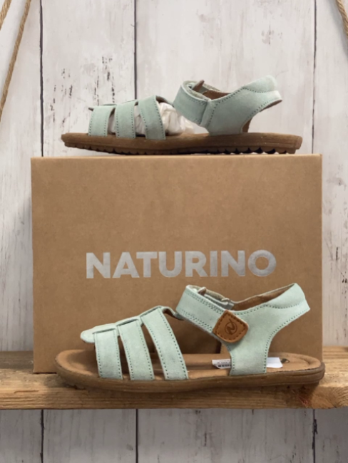 neu Naturino  Sandalen  Gr. 30  mint Summer Band Velours Leder 