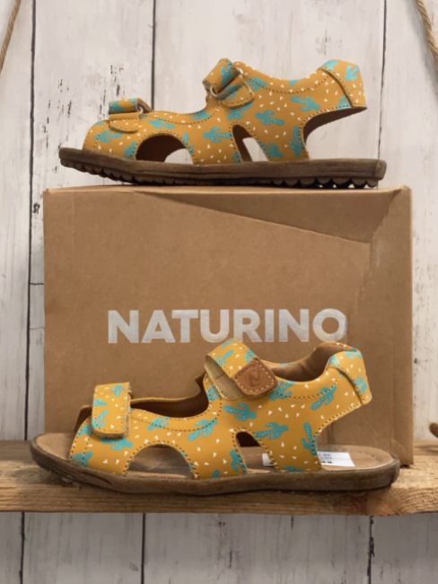 neu Naturino  Sandalen  Gr. 32  mais türkis Kakteen Skyline 