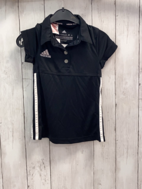 Adidas  Sportshirt Gr. 116  schwarz weiße Streifen 