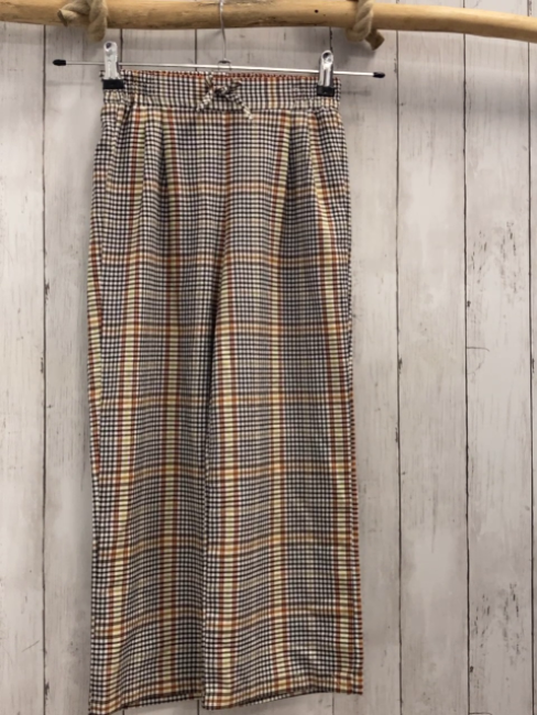 Waikiki  Hose  Gr. 122/128  weiß schwarz hellbraun orange gelb kariert 