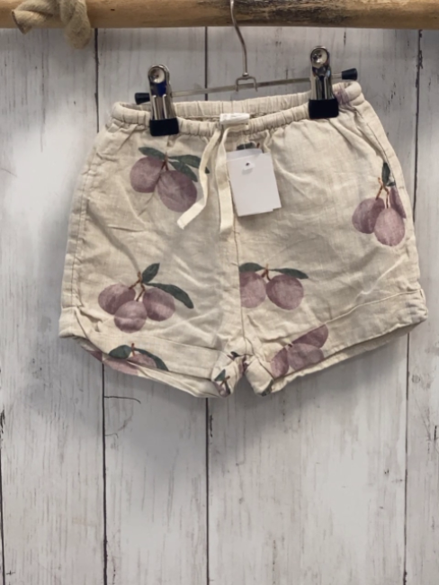 H&M  Shorts  Gr. 86  hellgrau Pflaumen 