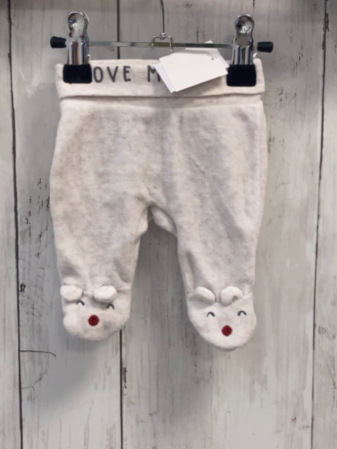   Babyhose  Gr. 46  hellgrau Nicky Tiergesicht 