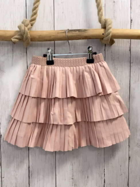 Mayoral  Rock Gr. 104  rosa crincled Gummizugbund mit Wellenmuster 