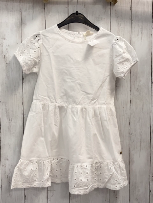 Esprit  Kleid  Gr. 116  weiß Lochstickerei 