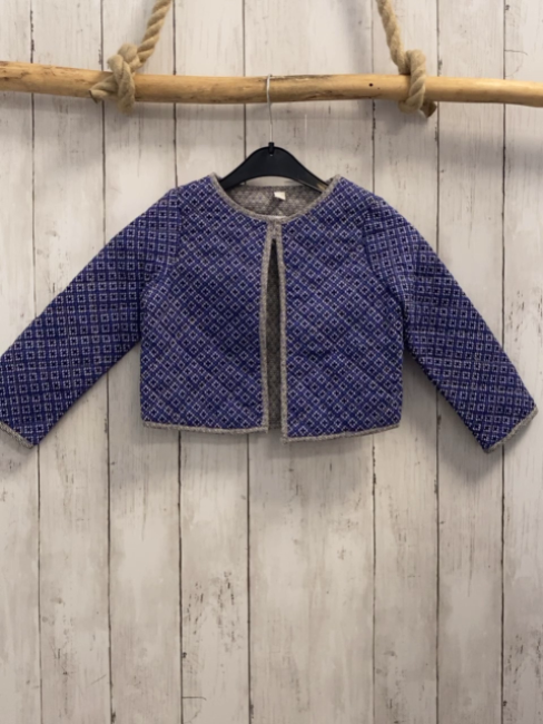Esprit  Sweatjacke  Gr. 92  lila + weiß lila Druck 