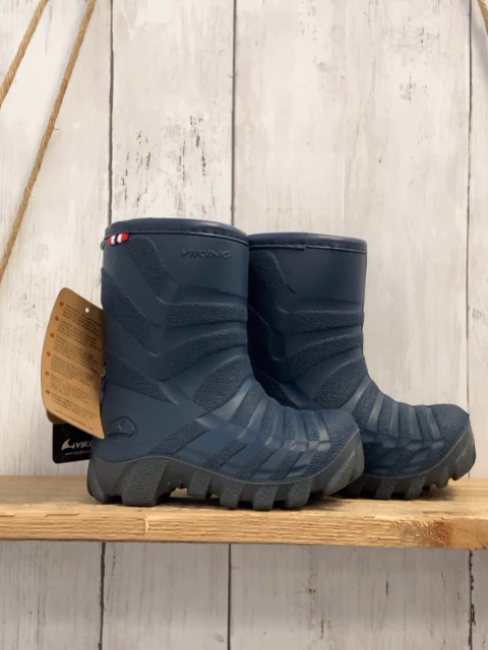 neu Viking  Gummistiefel  Gr. 22  blau Rippen gefüttert 