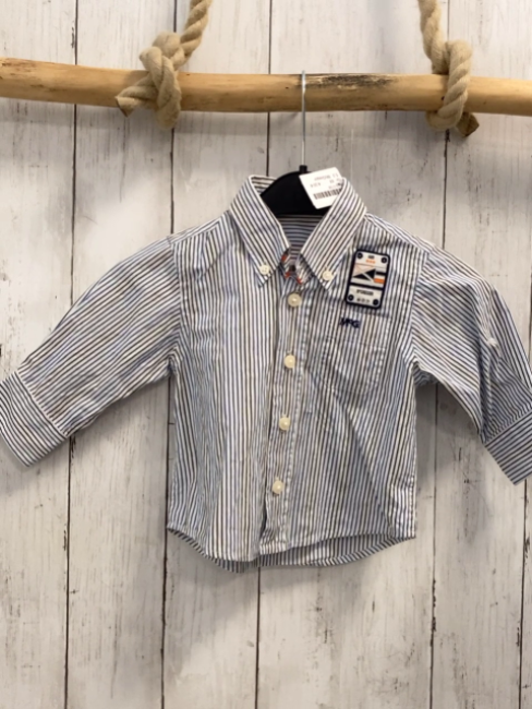 McGregor  Hemd  Gr. 68  weiß blaue Streifen