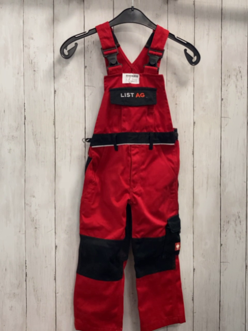 Engelbert Strauß  Latzhose  Gr. 98  rot schwarz 