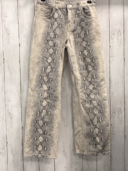 Zara  Hose  Gr. 152  beige grau hellgrau gemustert 