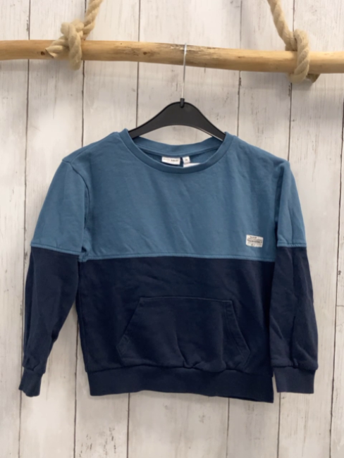 name it Pullover Gr. 116  blau dunkelblau