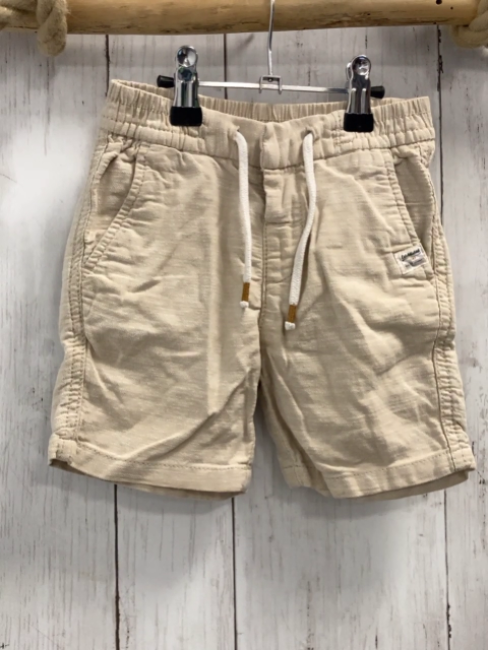 H&M  Shorts  Gr. 98  beige Gummizugbund mit weißer Kordel