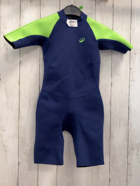 Decathlon  Neoprenoverall Gr. 134  blau hellgrün 