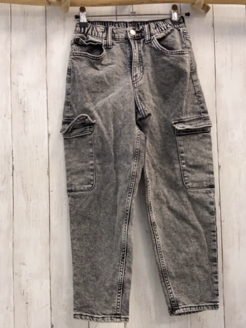 H&M  Hose  Gr. 122  grau Jeans Gummizugbund 