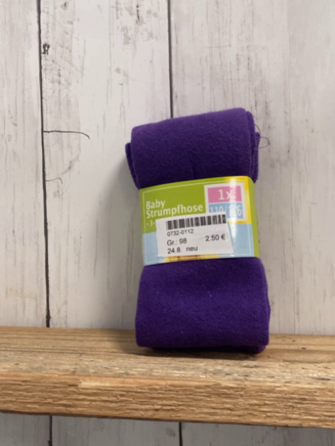 neu Strumpfhose Gr. 98  lila