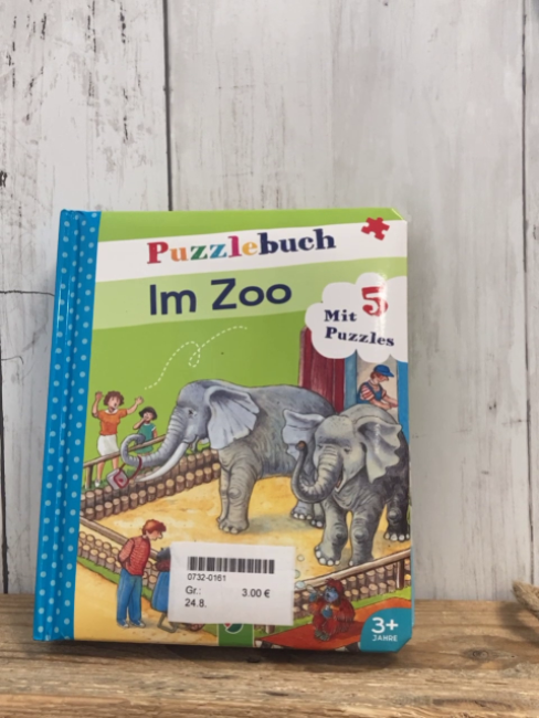  Pappbuch Puzzlebuch im Zoo