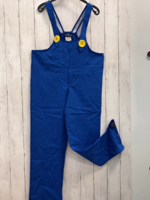 Deiters  Karnevakostüm  Gr. 164  blaue Latzhose mit gelben Knöpfen 