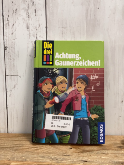 Die drei!!! Buch Achtung, Gaunerzeichen 