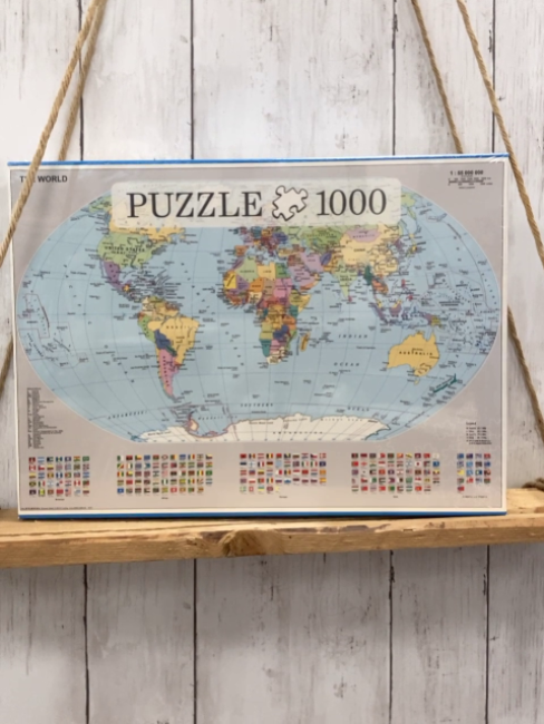 neu  Puzzle  1000  Weltkarte 