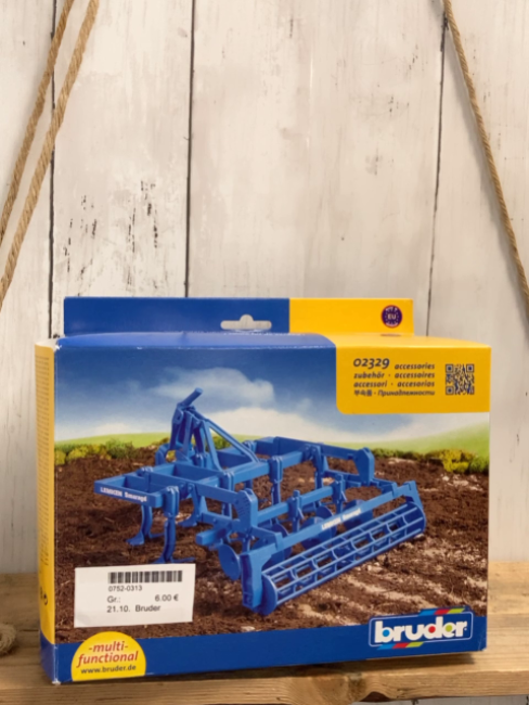 Bruder  Plastikfahrzeug  blaues Zubehör für Traktor 