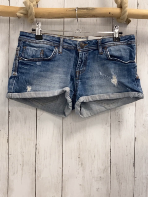   Shorts  Gr. 36  blau Jeans Umschlag 