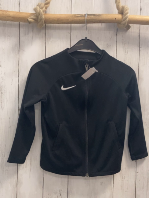 Nike  Joggingjacke  Gr. 110  schwarz weißes Label 