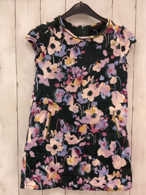 GAP Kleid  Gr. 122/128  grün bunte Blumen 