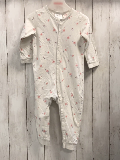 H&M  Schlafanzug  Gr. 86  weiß Blumen 