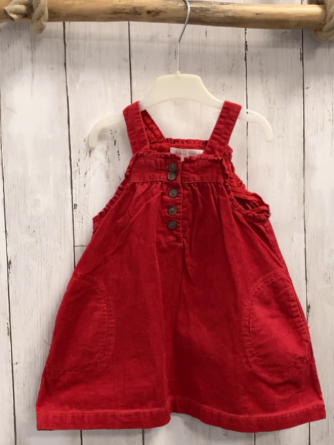 Zara  Kleid  Gr. 92  rot Kord 