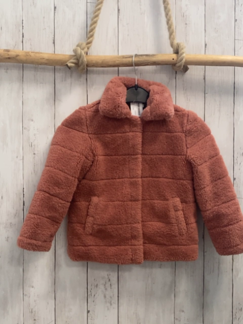 Hema  Plüschjacke  Gr. 110  lachs 