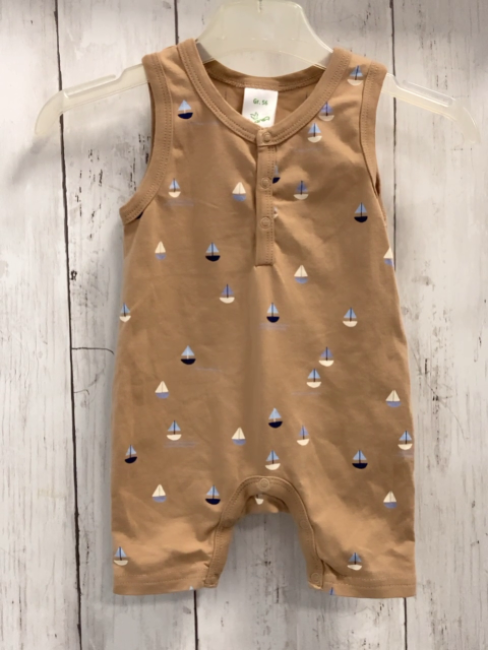 Alana  Jumpsuit  Gr. 56  sand Segelboote 