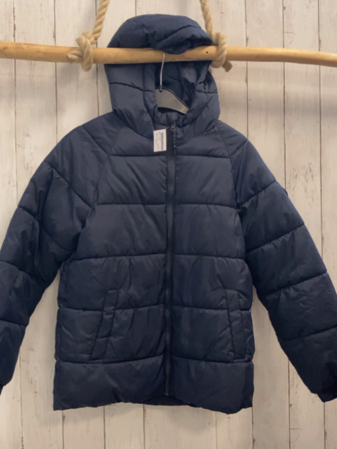 Mango  Winterjacke  Gr. 152  blau Kapuze 