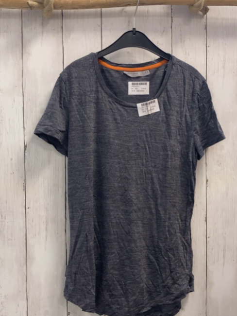 icebreaker T-Shirt Gr. 152  grau/blau 40 % Merinowolle