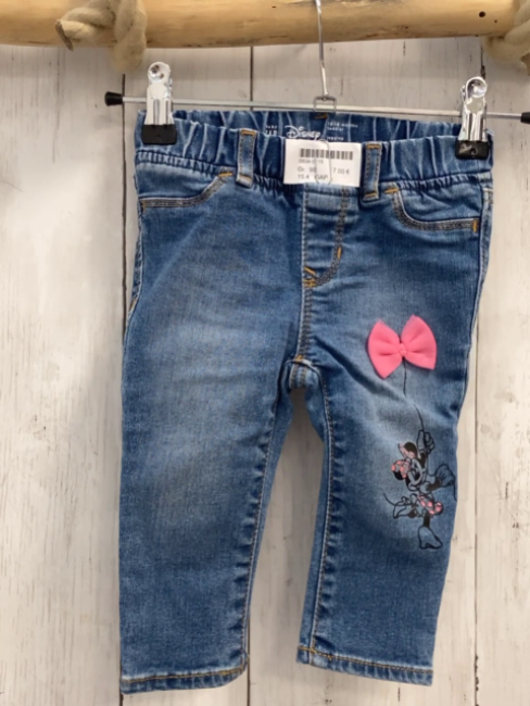 GAP  Jeggings  Gr. 86  blau Jeans Minnie Muse pink Schleife 
