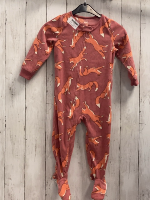 Carter´s  Schlafanzug  Gr. 92  himbeere Fleece Füchse 