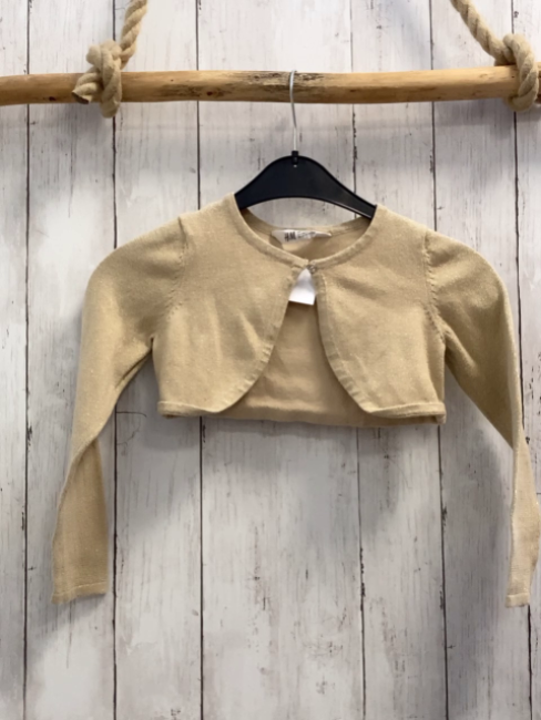 H&M  Strickjacke  Gr. 110  golden mit Glitzer