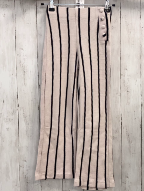 zara Hose Gr. 128  taupe schwarz Streifen 