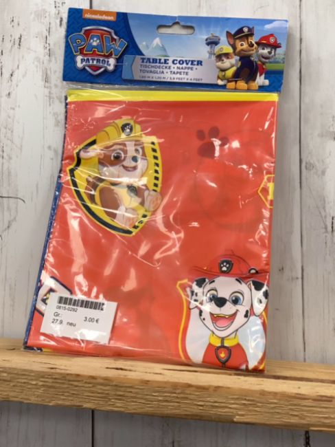 neu  Tischdecke rot Paw Patrol