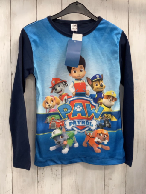 neu  Langarmshirt Gr. 134/140  blau Paw Patrol 