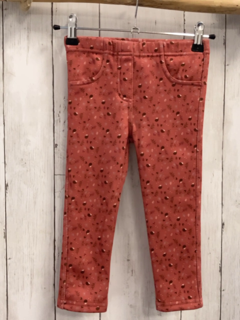   Thermoleggings Gr. 92  rost Igel Blätter Eicheln 