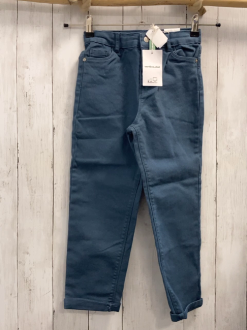 neu vertbaudet Hose Gr. 134  petrol Bund verstellbar