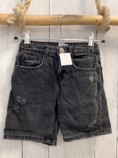 Zara  Shorts  Gr. 116  grau Jeans Bund verstellbar 