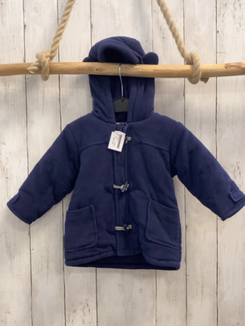 Lily & Jack Fleecejacke Gr. 92  blau Knebelknöpfe Kapuze mit Ohren 