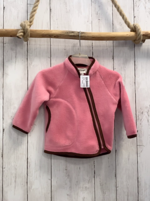 Raccon  Plüschjacke  Gr. 80  rosa brauner Bund 