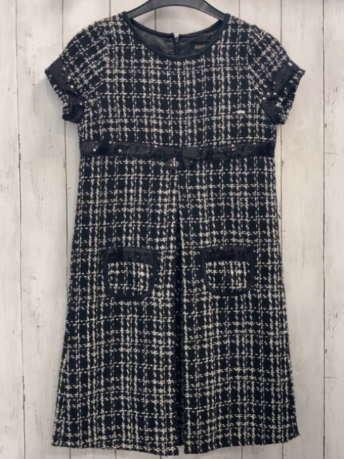 Laundry Kleid Gr. 158  schwarz weiß gemustert 