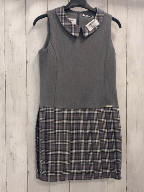 SkyLake Kleid Gr. 152  grau + grau rosa schwarz kariert