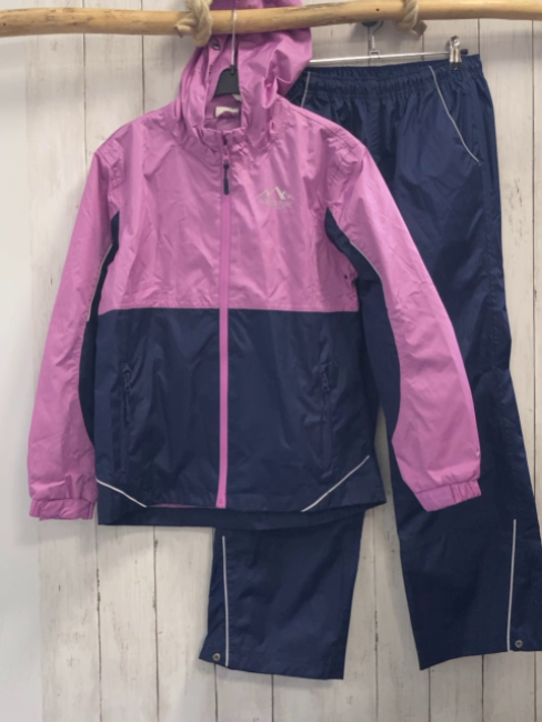2tlg Regenanzug Gr. 146  lila blau