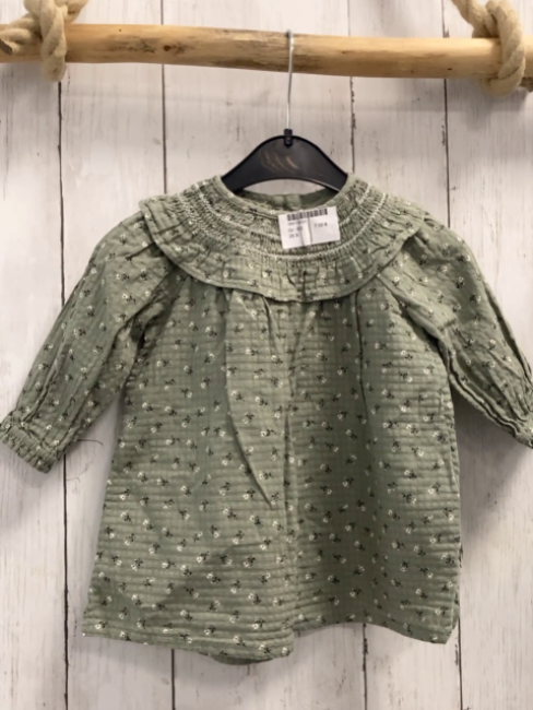  Kleid Gr. 68  mint Blumen